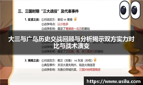 大三与广岛历史交战回顾与分析揭示双方实力对比与战术演变